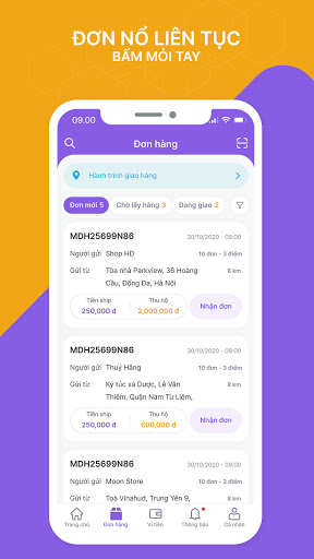 HolaShip - Dành cho Bưu tá Screen 2