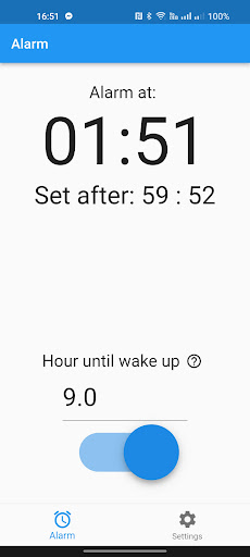Fall Asleep to Set Alarm Screen 2