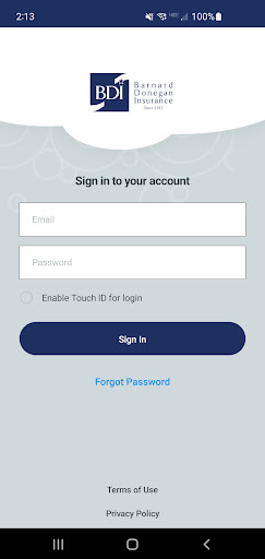 Android application BDI Online screenshort