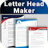 Letterhead Maker Business letter pad template Logo 2.0