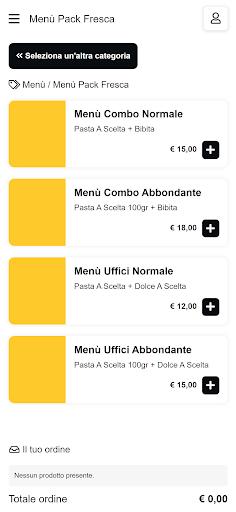 Android application Fresca Pasta Club screenshort