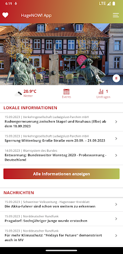 HageNOW! App Screen 2