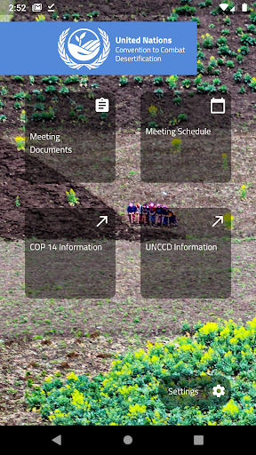 Android application UNCCD Conference screenshort