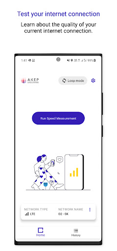 Android application AKEP Nettest screenshort