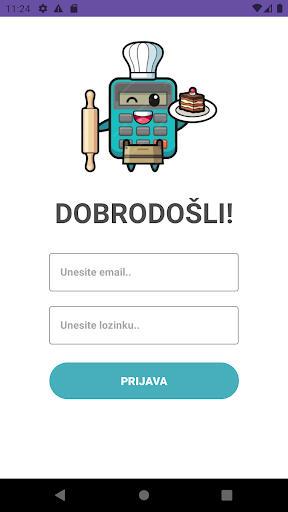 Android application Bakery App screenshort