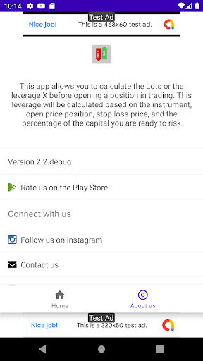 Lots Calculator Screen 3