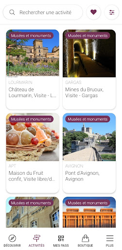Vaucluse Provence Pass Screen 2
