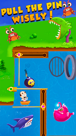Game screenshot Pull the Pin - パパを救う hack