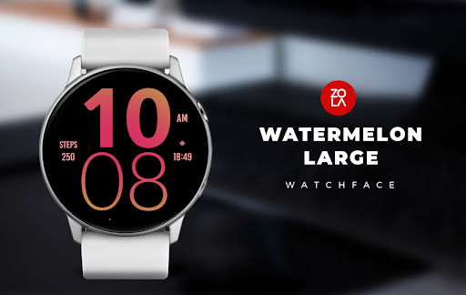 Android application Watermelon Large Watch Face screenshort