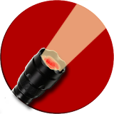 Free LED powerful flashlight. icon