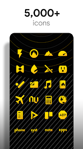 Captura 2 Flight Yellow - Icon Pack android