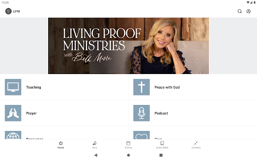 Screenshot of Living Proof with Beth Moore