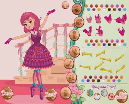 Ballerina Pretty Girl Dress up Screen 3