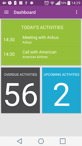 Android application IFS CRM Companion 9 screenshort