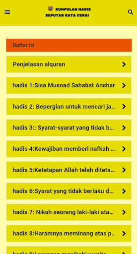 Hadis Seputar Kata Cerai Screen 3