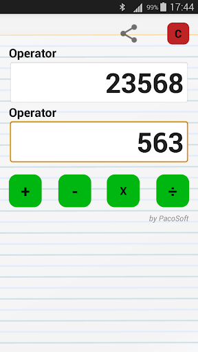 Android application My Step Calculator screenshort