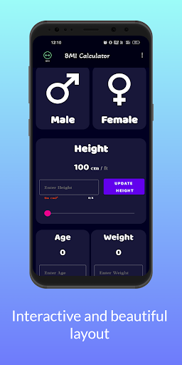 BMI Calculator Screen 2