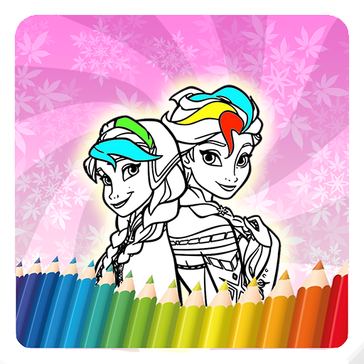 Princess Coloring Pages. logo