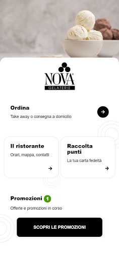 Android application Nova Gelaterie screenshort