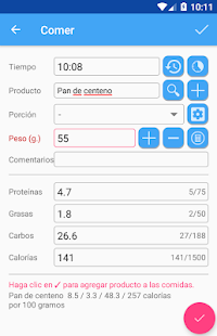 Calculadora de calorías HiKi Screenshot