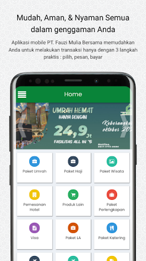 Android application Al-Fauzi Tour screenshort