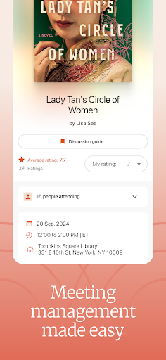 Screenshot of Bookclubs: Book Club Organizer