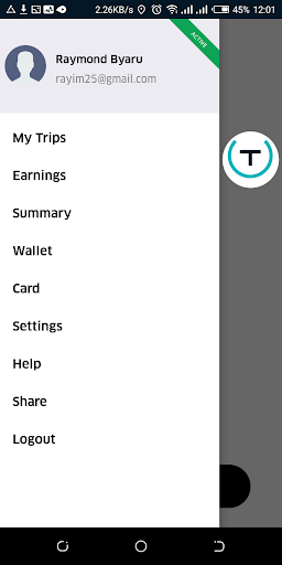 Tranzee Driver Screen 3