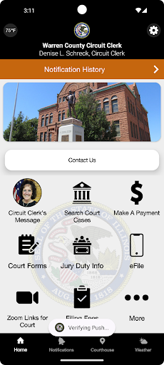 Android application Warren County Circuit Clerk IL screenshort