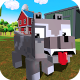 Blocky Dog: Farm Survival icon