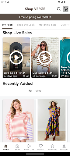 Android application Shop VERGE screenshort