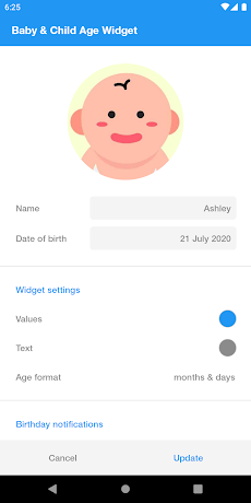 Baby & Child Age Widgetのおすすめ画像2