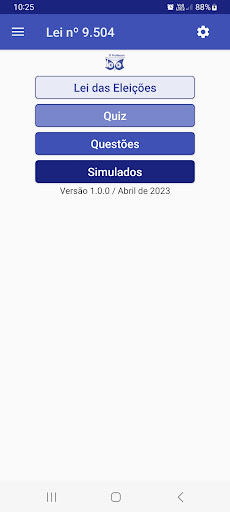 Android application Eleições 2024 - Lei nº 9504 screenshort
