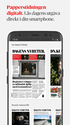 Android application e-DN - den digitala tidningen screenshort