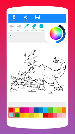 Android application Legendary Dragon Coloring Book screenshort