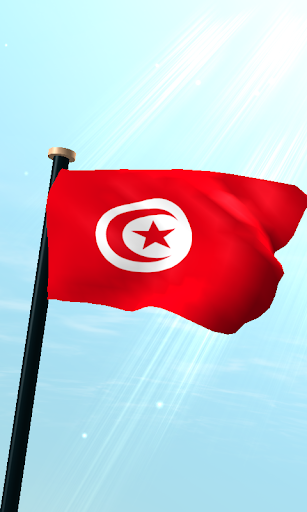 Android application Tunisia Flag 3D Live Wallpaper screenshort