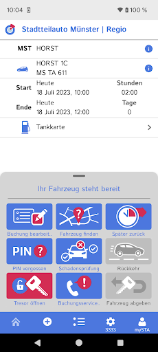 Stadtteilauto CarSharing Screen 2