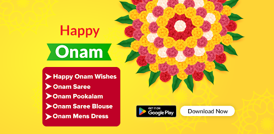 Happy Onam Wishes & Pookalam