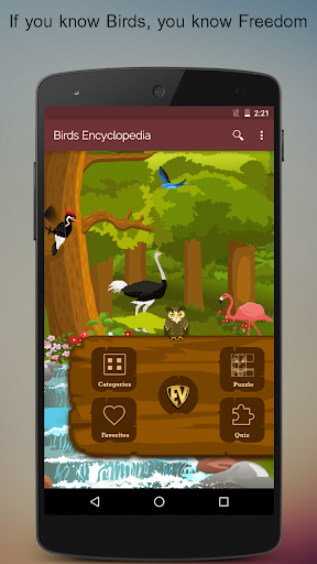 Screenshot of Birds Encyclopedia Offline App