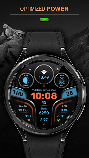 WFP 312 Futuristic watch face screenshot 36