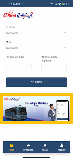 Android application Sakura Holidays screenshort