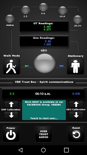 VBE TRUST BOX EMF METER Screen 2
