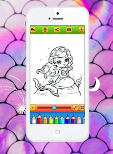 Pixeame Mermaid Coloring Games
