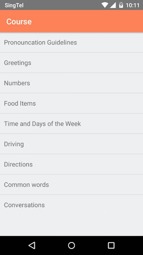 Android application Learn Malay with English screenshort