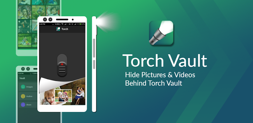 Background Torch Vault- Hide Photo,video 