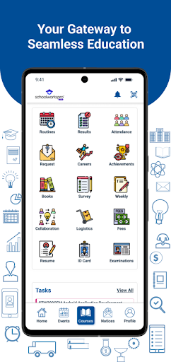 Android application Schoolworkspro screenshort