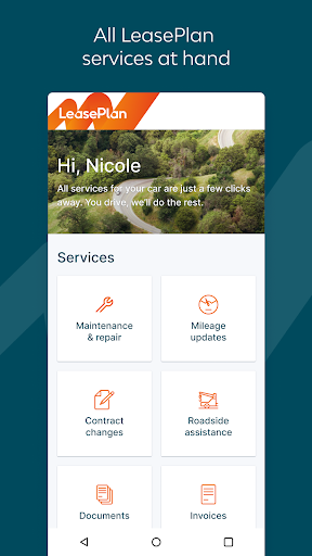 Android application MyLeasePlan App screenshort