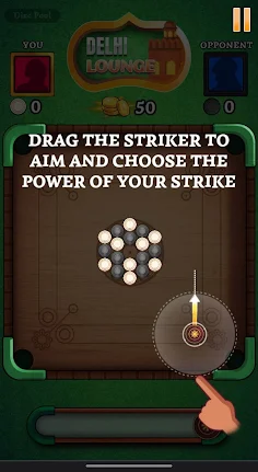 Carrom clash game 1 - Screenshot 1