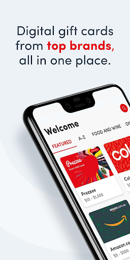 Prezzee eGift cards Screen 2
