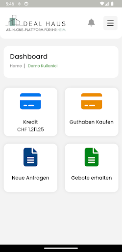 Android application Deal Haus - Unternehmen screenshort