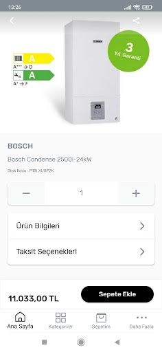Android application Sayaç 360 screenshort